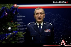 Komendant Wojewódzki Policji w Katowicach nadinspektor Roman Rabsztyn.